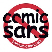 No Comic Sans